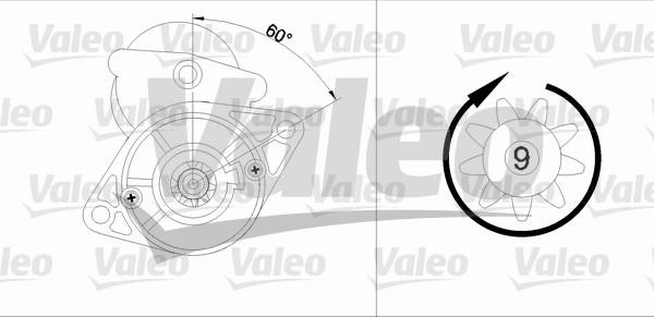 Valeo 455612 - Käynnistinmoottori inparts.fi