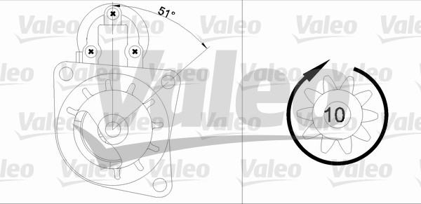 Valeo 455684 - Käynnistinmoottori inparts.fi