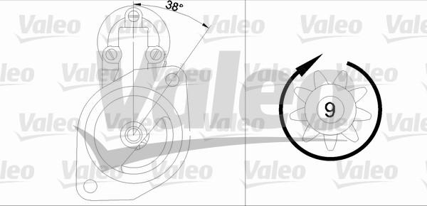 Valeo 455686 - Käynnistinmoottori inparts.fi