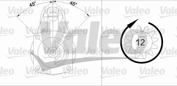 Valeo 455688 - Käynnistinmoottori inparts.fi