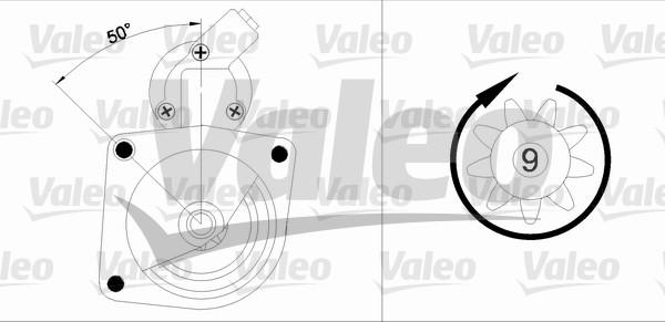 Valeo 455626 - Käynnistinmoottori inparts.fi