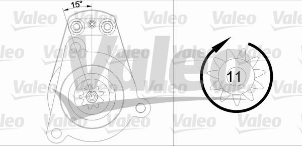 Valeo 455620 - Käynnistinmoottori inparts.fi