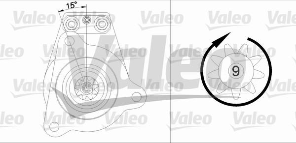 Valeo 455623 - Käynnistinmoottori inparts.fi