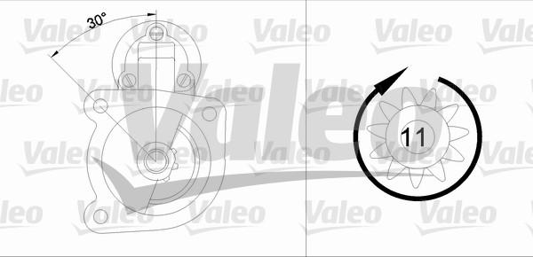 Valeo 455622 - Käynnistinmoottori inparts.fi