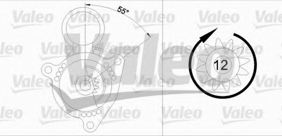 Valeo 455627 - Käynnistinmoottori inparts.fi