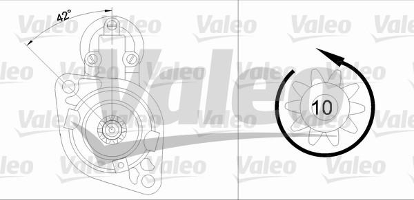 Valeo 455675 - Käynnistinmoottori inparts.fi