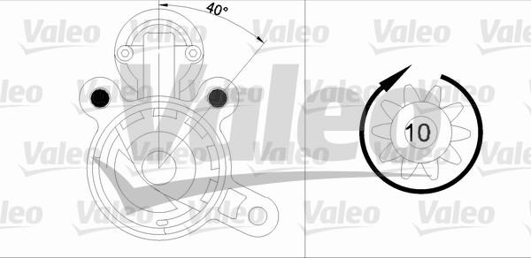 Valeo 455890 - Käynnistinmoottori inparts.fi