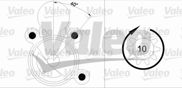 Valeo 455891 - Käynnistinmoottori inparts.fi