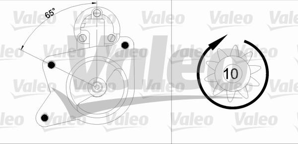 Valeo 455840 - Käynnistinmoottori inparts.fi