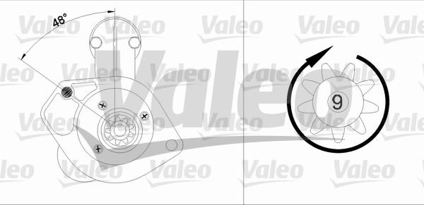 Valeo 455886 - Käynnistinmoottori inparts.fi