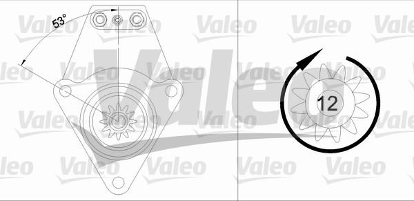 Valeo 455871 - Käynnistinmoottori inparts.fi