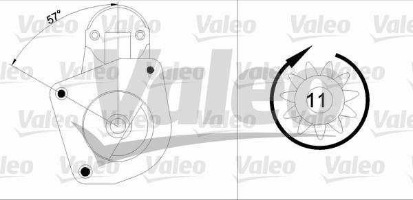 Valeo 455872 - Käynnistinmoottori inparts.fi