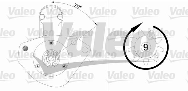 Valeo 455744 - Käynnistinmoottori inparts.fi