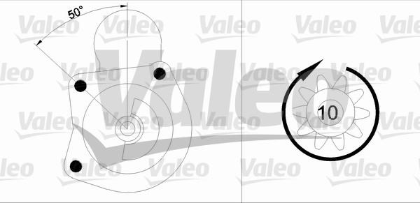 Valeo 455746 - Käynnistinmoottori inparts.fi