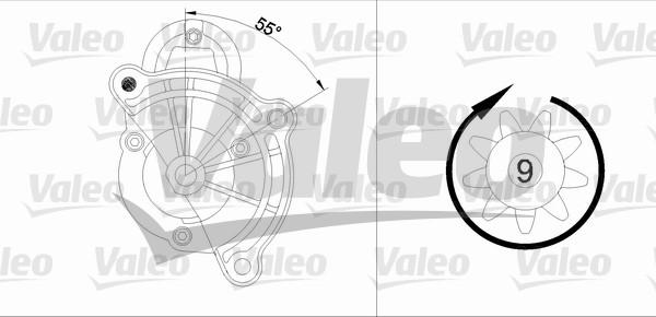 Valeo 455748 - Käynnistinmoottori inparts.fi