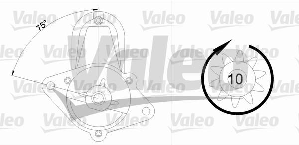 Valeo 455700 - Käynnistinmoottori inparts.fi