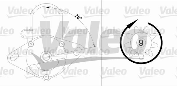 Valeo 455737 - Käynnistinmoottori inparts.fi