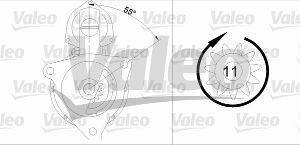 Valeo 455723 - Käynnistinmoottori inparts.fi