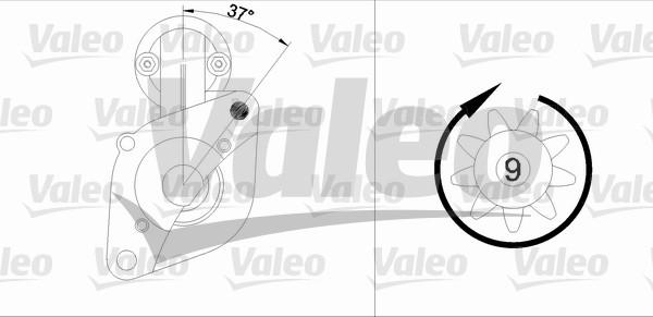 Valeo 455722 - Käynnistinmoottori inparts.fi