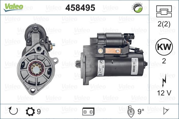 Valeo 458495 - Käynnistinmoottori inparts.fi