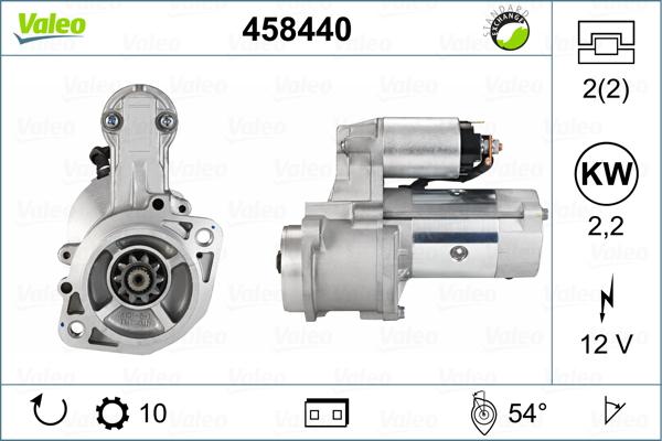 Valeo 458440 - Käynnistinmoottori inparts.fi