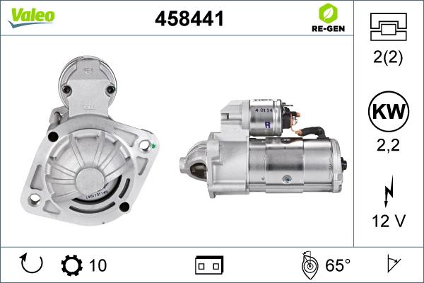 Valeo 458441 - Käynnistinmoottori inparts.fi