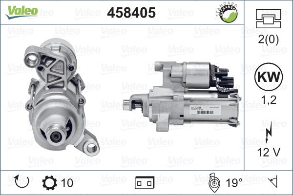 Valeo 458405 - Käynnistinmoottori inparts.fi