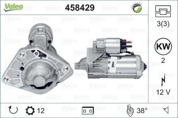 Valeo 458429 - Käynnistinmoottori inparts.fi