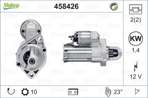 Valeo 458426 - Käynnistinmoottori inparts.fi