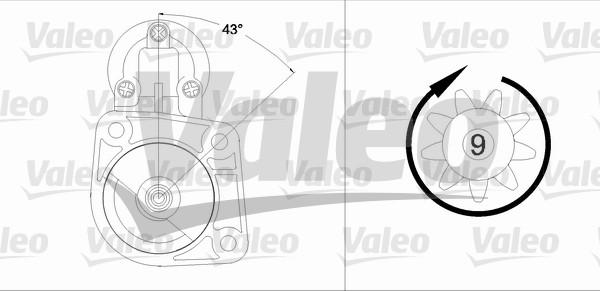 Valeo 458194 - Käynnistinmoottori inparts.fi