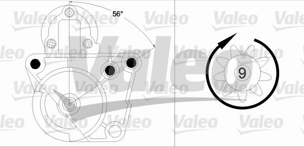 Valeo 458196 - Käynnistinmoottori inparts.fi