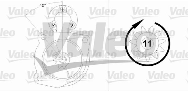 Valeo 458198 - Käynnistinmoottori inparts.fi