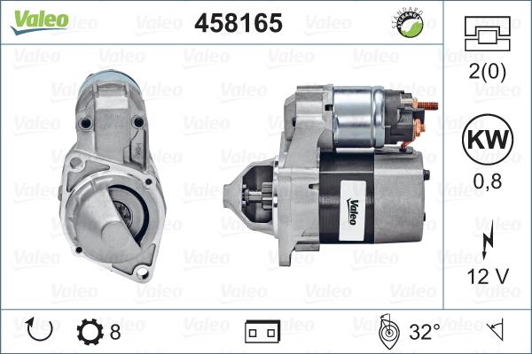 Valeo 458165 - Käynnistinmoottori inparts.fi