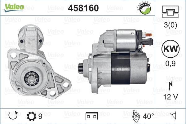 Valeo 458160 - Käynnistinmoottori inparts.fi