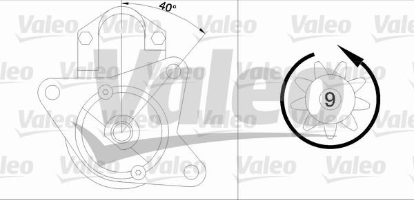 Valeo 458168 - Käynnistinmoottori inparts.fi