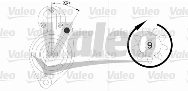 Valeo 458184 - Käynnistinmoottori inparts.fi