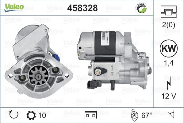 Valeo 458328 - Käynnistinmoottori inparts.fi