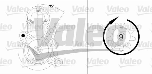 Valeo 458204 - Käynnistinmoottori inparts.fi