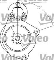 Valeo 458200 - Käynnistinmoottori inparts.fi