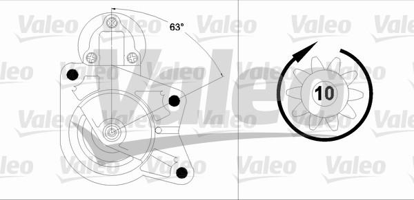 Valeo 458202 - Käynnistinmoottori inparts.fi