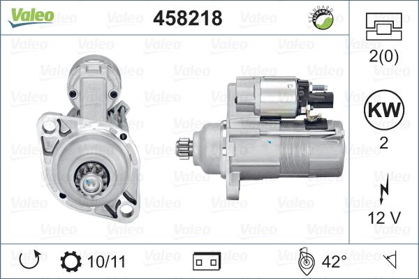 Valeo 458218 - Käynnistinmoottori inparts.fi