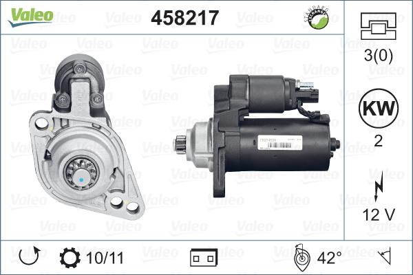 Valeo 458217 - Käynnistinmoottori inparts.fi