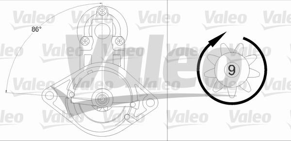 Valeo 458224 - Käynnistinmoottori inparts.fi