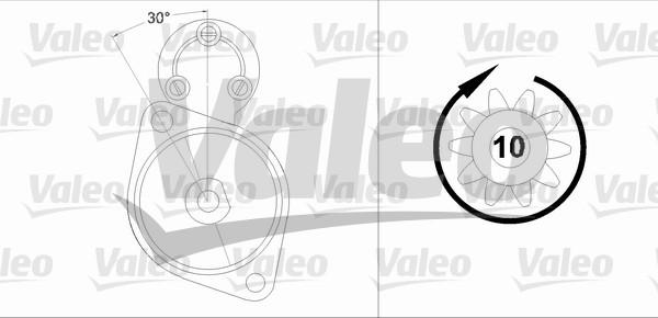 Valeo 458223 - Käynnistinmoottori inparts.fi