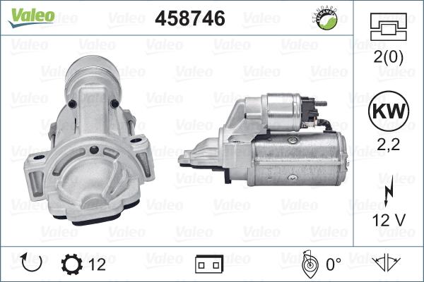 Valeo 458746 - Käynnistinmoottori inparts.fi