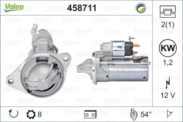 Valeo 458711 - Käynnistinmoottori inparts.fi