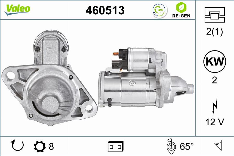 Valeo 460513 - Käynnistinmoottori inparts.fi