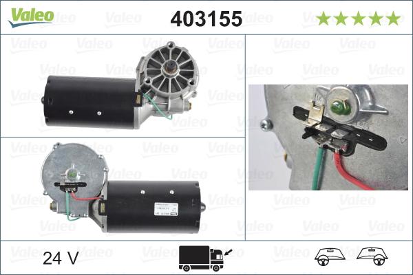 Valeo 403155 - Pyyhkijän moottori inparts.fi