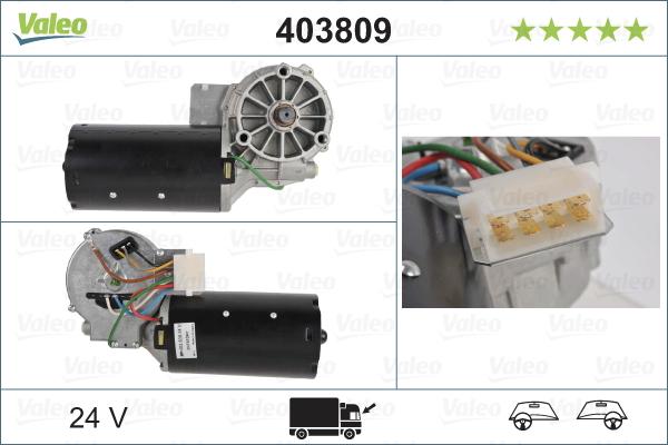 Valeo 403809 - Pyyhkijän moottori inparts.fi