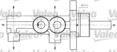 Valeo 402272 - Jarrupääsylinteri inparts.fi